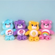 케어베어 정품 가방고리인형 쉐어베어 치어베어 펀샤인베어 하트송베어 4종 15cm 캐릭터인형, 펀샤인베어(옐로우)