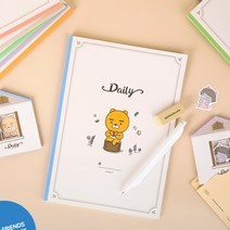 카카오프렌즈 신학기 데일리 무선제본 노트 튜브, 1개