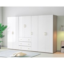 드라마협찬 미니멀리즘 북박이장농 9자 옷장(2컬러) 원룸 추천 우드 아파트, 화이트_이불장