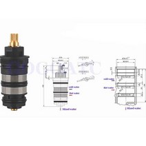 수전손잡이 수도꼭지 샤워 온도 조절 밸브 범용 혼합, 2.2