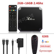X96 미니 안드로이드 9.0 스마트 TV 박스 Amlogic S905W 쿼드 코어 2GB 16GB 2.4G WiFi 1080p 3D 4k Google tvbox 셋톱 박스, 미국 플러그, 2GB 16GB(G30S 포함)
