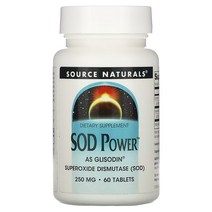 소스내추럴스 SOD 파워 슈퍼 옥사이드 250mg 60정, 1개, 기본