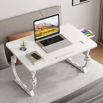 남쪽나무 2컬러 높이조절 스탠딩 모션데스크 컴퓨터책상 침대책상 80*40CM, X1 화이트