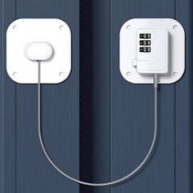 엔템 냉장고 자물쇠 번호키 디지털 냉장고자물쇠서랍미닫이자물쇠 백신 약품 냉장고 시건장치 비밀번호 볼트 쇼케이스 냉장고열쇠 번호형, 비밀번호(네모)_화이트, 1개