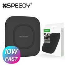 카시오마켓 SPEEDY 슬림핏 10W 고속 무선충전기 충전패드 충전기, 슬림핏 무선충전패드 화이트