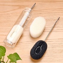 오너클랜 세척솔 리필용3P 스텐손잡이 물병 텀블러 유리컵 청소_W9983A8, pick 블랙