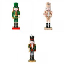 WENYAN 수집 가능한 어린이 선물을위한 3pcs 까기 인형 장식 크리스마스 피규어, 활기 없는, 기타