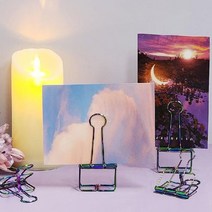 페이퍼클립 사무용 문구 페이퍼 종이 서류 무지개 칼라 클립 L _ 230316EA, 쿠팡 본상품선택