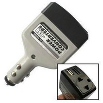 자동차 인버터 변환기 범용 전원 변압기 DC 12v/24v ~ AC 220v 내구성 좋은 시동 어댑터, 한개옵션1, 한개옵션0