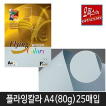 삼원특수지 칼라복사지 플라잉칼라80g (25매입) 40종 모음(선택구매), P-30(밝은파랑색)