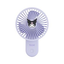 miniso 유명 상품 쿠로미 소형 팬 고가의 귀여운 여성 쿠로미 수납 상자 컵 헤어 밴드, 마그네틱클립팬(Kulomi)1200m