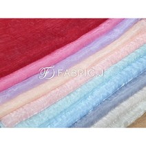 패브릭제이 샤 원 톤 주름 노방 오간자 원단 10종 FJ-176, 안티큐화이트