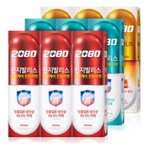 애경 2080 진지발리스 잇몸케어 전문치약 120g 9개(오리지널 허벌민트향 포로폴리스향 선택가능), 오리지널 120g 3입X3개
