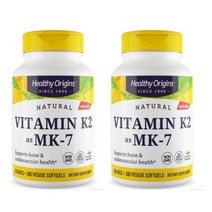 Healthy Origins MK7로 비타민 K2 100mcg 180캡슐, 2개