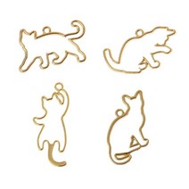 와이지알씨 레진공예 프레임 7 고양이 모양 4종 세트 UV레진 에폭시레진 각종공예 미니어쳐, 7.레진용 프레임 고양이 모양 4종 세트