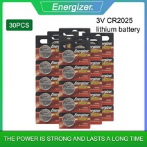 워치 보조배터리 충전기 30pcs 원래 energizer cr2025 버튼 셀 시계 대