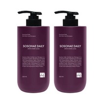 소소해 데일리 탈모샴푸 500ML 1+1 손상모 자취 두피, 소소해 데일리 탈모샴푸 500ML 1