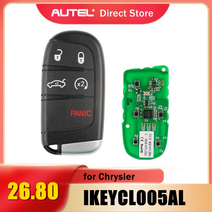 자동차 원격시동 경보기 양방향 올뉴카니발 렉스턴 레이 자동 시동 크라이슬러 범용 스마트 키 5 버튼(트렁크원격 시작) 용 005 100 608 키 프로그래머와 함께 작동, 1개