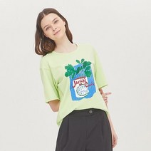베네통 화분 드로잉 티셔츠 BATS68131