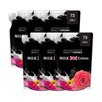 아토세이프 밀크코튼 고농축 섬유유연제 피오니향 700ml 6개, 단품