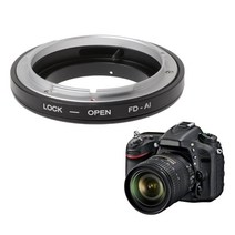 Canon FD 렌즈 용 FD-AI 마운트 어댑터 링-Nikon F D7100/ D600/ D3200/ D800, 한개옵션0