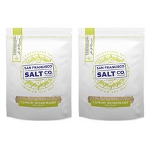 San Francisco Salt Company 레몬 로즈마리 시 솔트 142g 2팩 샌프란시스코 컴퍼니 Lemon Rosemary Sea 5 oz. Pouch by, 1개