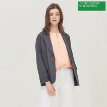 베네통 비엔나 레터링 자켓 BAJK53131 GR