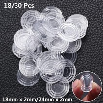 천장택스 해펠레 싱크대쇼바 천장점검구 18 pcs 가구 범퍼 둥근 모양 유리 테이블 패드 투명 플라스틱 고무 매트 벽에 대한 미끄럼 방지 소프트 그립 패드, 20mmx2mm