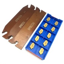 Spb226 spb332 1pc + 10pcs sp200 sp300 sp400 세트 홈 가공 spb 슬롯 및 절삭 인서트 선반 cnc spb 도구 홀더, spb26-3(spb326), sp400 pc9030
