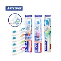 신기템[2530]신기코리아 트리사 플렉시블 x자 교차솔모 칫솔 4P 칫솔 부드러운모 보통모 강한모 잇몸 에나멜보호, 2677 강한모