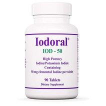 옵티목스 이오도랄 50mg 요오드 아이오딘 90정 Optimox Iodoral 50 mg Original High Potency Iodine