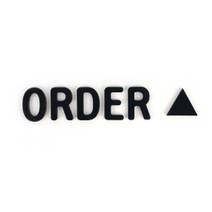 카페 부착식 아크릴 안내 글자 스카시 ORDER 블랙, SR[^^_ORDER-블랙(5T)_^^]SR