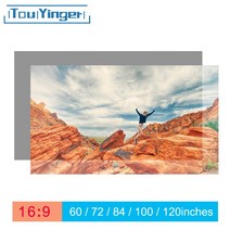 Touyinger 16:9 고휘도 반사 프로젝터 스크린, 100 인치