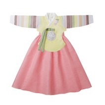 리즈 여아 꽃자수 당의 저고리 & 치마 한복 세트