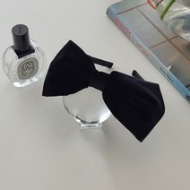 [블링살롱made/국내제작] 클래식 벨벳 왕리본머리띠 1colors 명품 블랙리본 헤어밴드