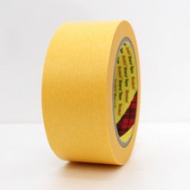 3M 244 고내열 마스킹테이프 (내열150℃) 24mm, 244옐로우24mm x 50M