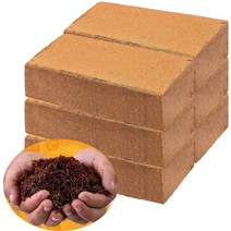 식물 자연 코코 oir 벽돌 압축 된 섬유 기판 정원 토양 야채 꽃, 01 1p