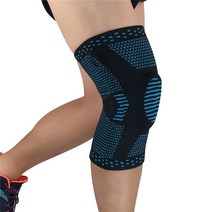 무릎 팔꿈치 보호대 1pc 무릎 패드 중괄호 스포츠 지원 Kneepad 남성 관절염 수호자 압축 슬리브, 03 네이비 블루_02 L