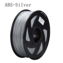 [해외] KINGROON PLA ABS TPU 필라멘트 1.75MM 1KG 2.2LBS 3D 프린터 용 3D 플라스틱 소모품 3D 펜 정확도 +0.02MM 스풀, ABS Silver