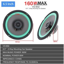 자동차 스피커 1PC 6.5 인치 600W 2 웨이 자동차 HiFi 동축 스피커 전체 범위 주파수 라우드 도어 음악 오, CHINA_6.5 inch
