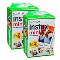 즉석카메라 폴라로이드 카메라 즉석사진기 original fujifilm instax mini 필름 mini fuji film instax for polaroid mini 7, 40매 흰색