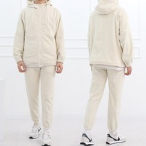 남자 츄리닝 커플 후드 후리스 조거 팬츠 세트 가을 겨울 홈웨어 마실 트레이닝 이지웨어