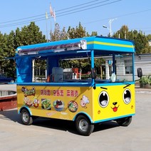 스낵카 커피트럭 전동 푸드트럭 다기능 상업용 전기 4 륜 식품 튀김 꼬치, 다른 크기 공식 표준 구성