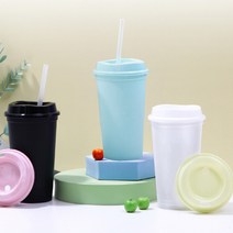디오바코 주문제작텀블러 라인 원터치, 리유저블 모던500ml-블랙