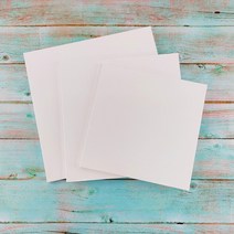 케이크 사각 받침 밑판 하판 (백색) 2호 - 50개