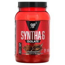 BSN Syntha-6 Isolate 프로틴 파우더 Drink Mix 초콜렛 Milkshake 2.01 lb (912 g), 4.02 lb
