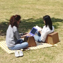 휴대용 종이 등받이의자, 채셔2개입(묶음할인), 2개