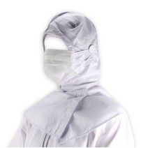 KM 케이엠 모자 정전기 방지 크린룸 후드 방진모 위생모, 옵션_화이트L