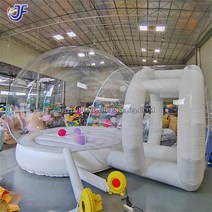 A형 솔캠 텐트 비박 대형 풍선 버블 하우스 클리어 이글루 파티 화이트 바운스 어린이 광고 4m, 2.4M DIA - WHITE
