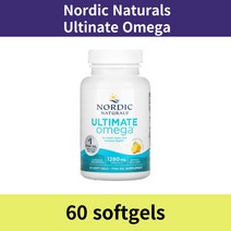 노르딕내추럴스 비린내가나지않는 청어알 정어리 레몬맛 오메가3 1280mg 60정, 1개, 기본
